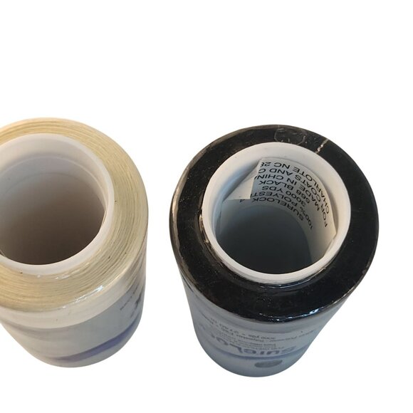 Coats SureLock Overlock Sewing Thread 3000 Yds Polyester Black & Bone Colors - Picture 8 of 8